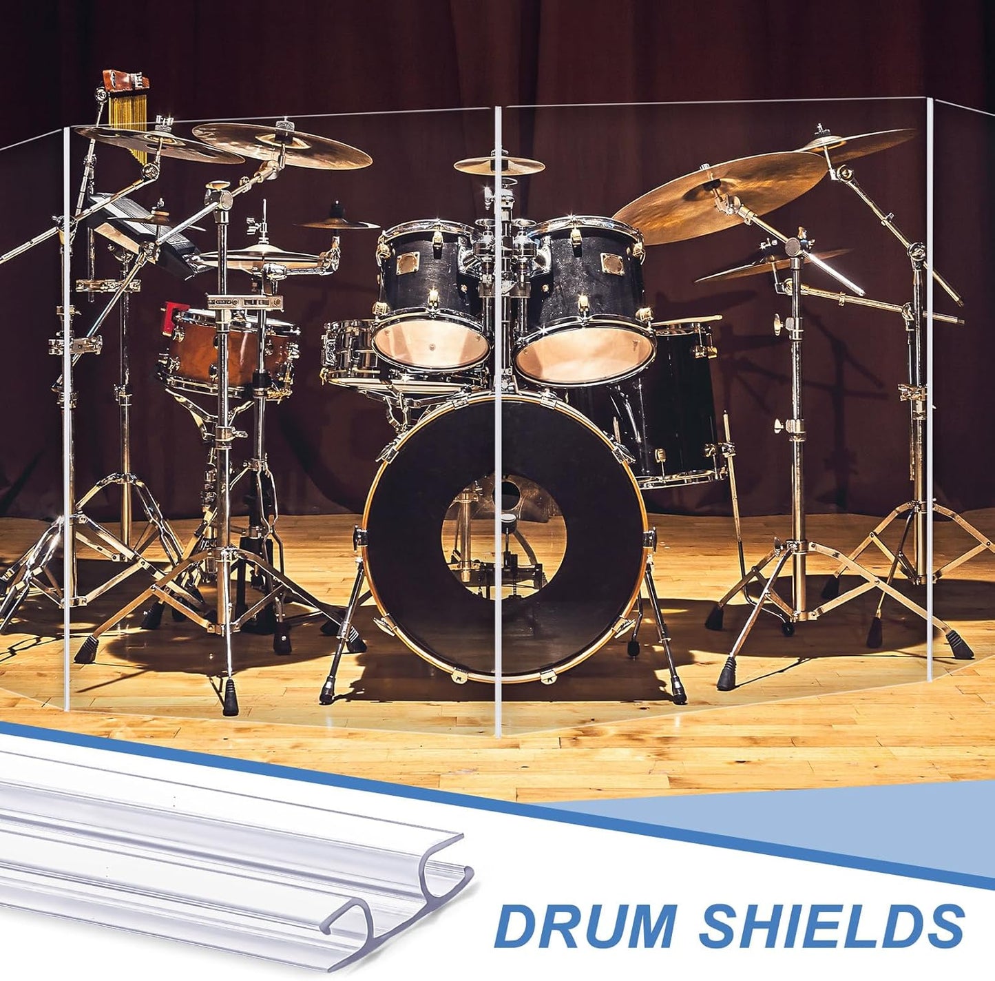 Clear PVC Living Hinge for Golf Cart Windshield & Drum Shield - Cuttable 48 Inch Maasechs 1 Pack