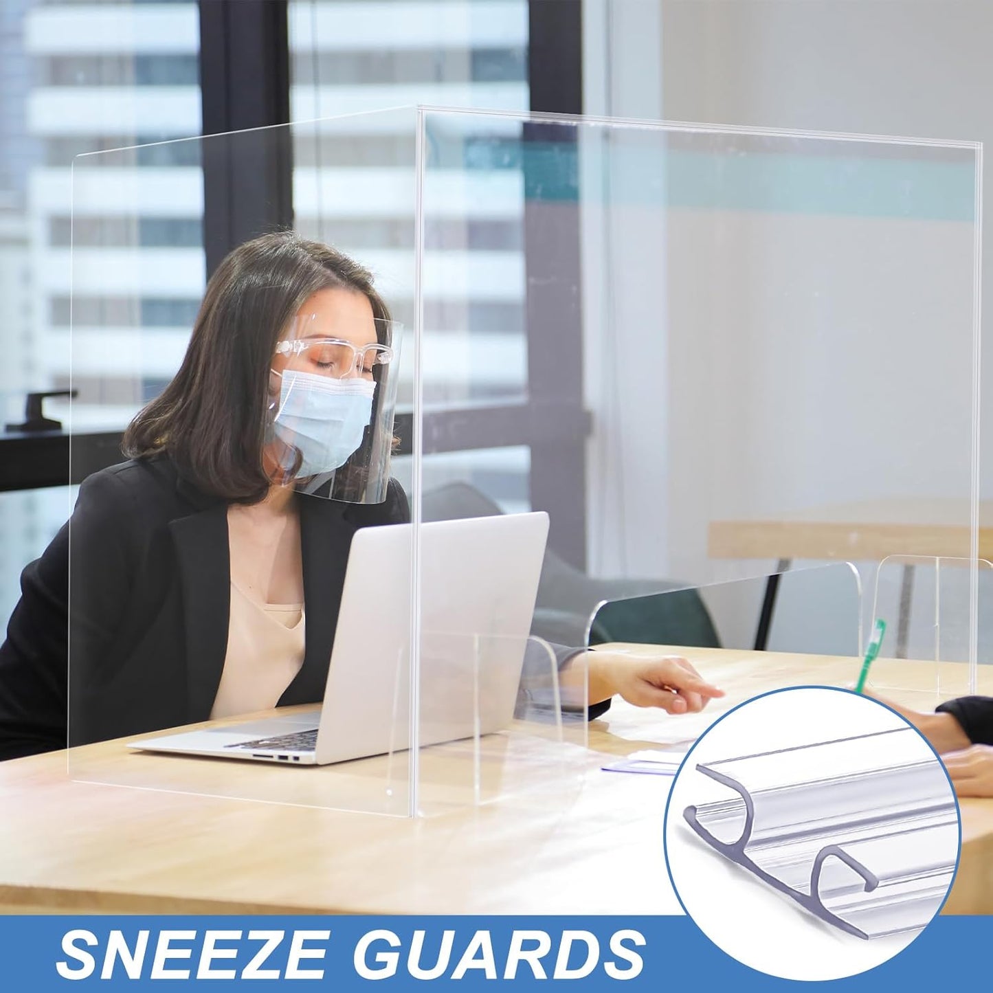 Clear PVC Living Hinge for Golf Cart Windshield & Drum Shield - Cuttable 48 Inch Maasechs 1 Pack