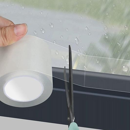 Clear Weather Stripping Tape for Doors and Windows - 2" x 33 FT Residue-Free Insulation Caulk Tape