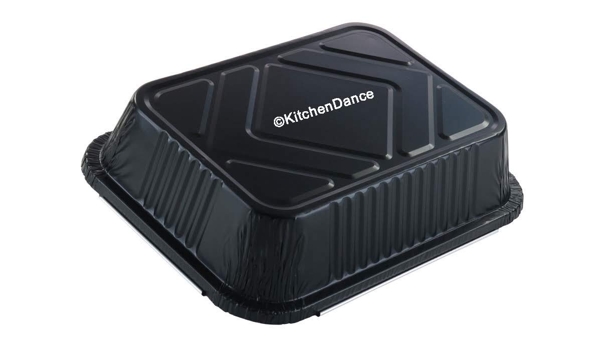 Colorful Aluminum Casserole Pans with Board Lids - Heavy Duty Foil Pans for Cooking, Freezing, and Storage