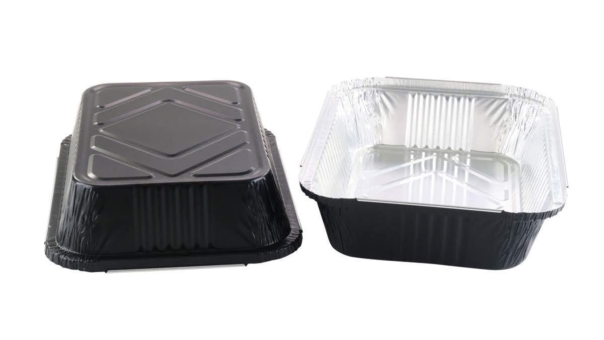 Colorful Aluminum Casserole Pans with Board Lids - Heavy Duty Foil Pans for Cooking, Freezing, and Storage