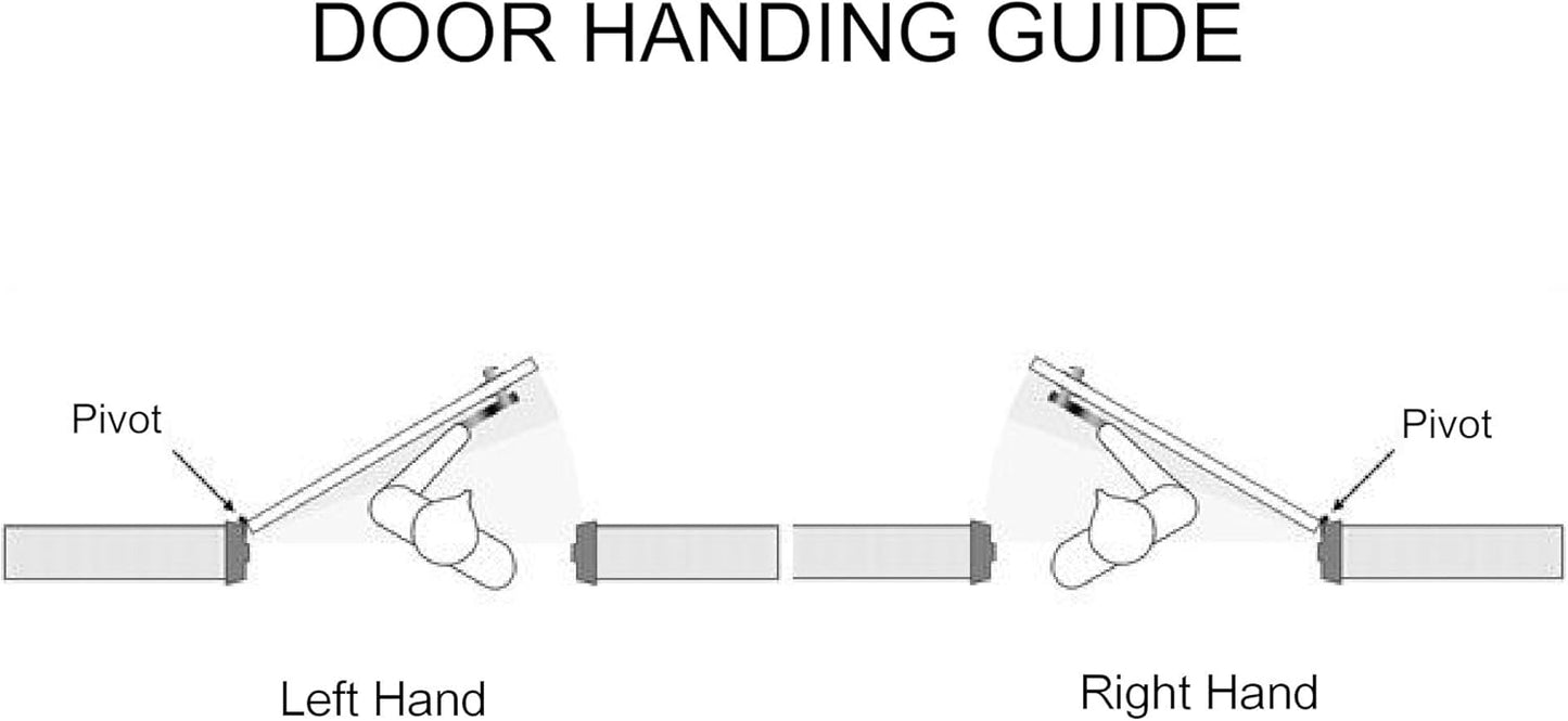 Commercial Adams Rite Type Storefront Door Top & Bottom Pivot Hinge Set - Dark Bronze, Right Hand