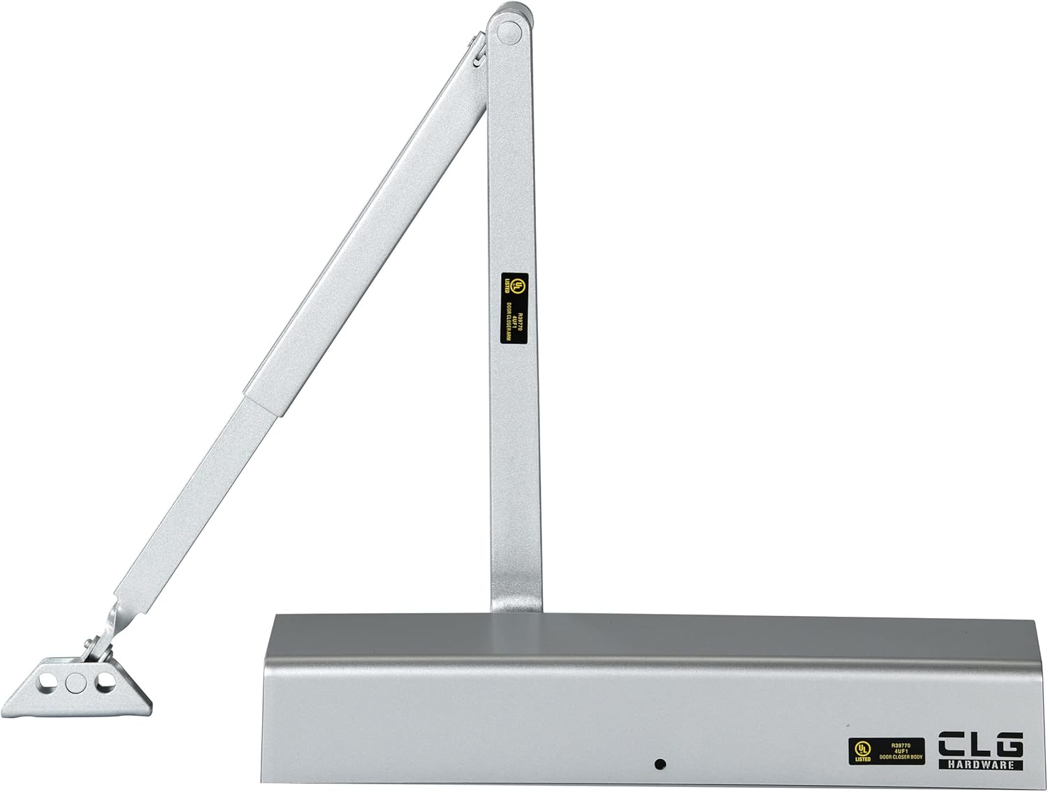 Commercial Door Closer DC8016 - Heavy Duty Grade 1 Slim Line Surface Mount - Adjustable Size 1-6 - ADA & UL 3 Hour Fire Rated - For Entrances & Aluminum Storefronts
