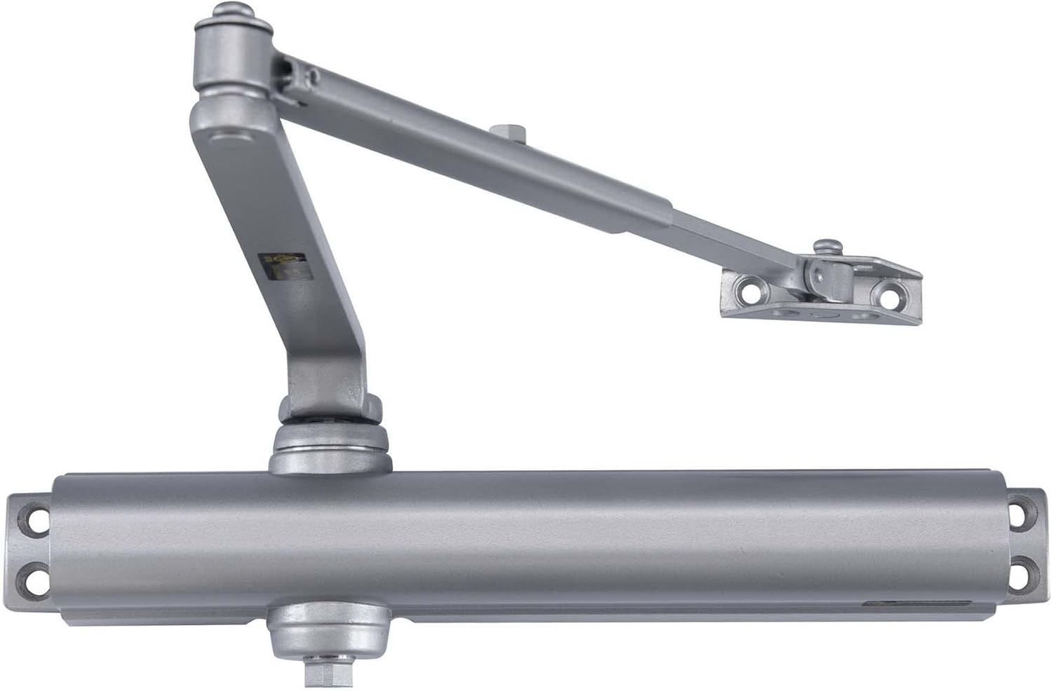 Commercial Door Closer DC8016 - Heavy Duty Grade 1 Slim Line Surface Mount - Adjustable Size 1-6 - ADA & UL 3 Hour Fire Rated - For Entrances & Aluminum Storefronts
