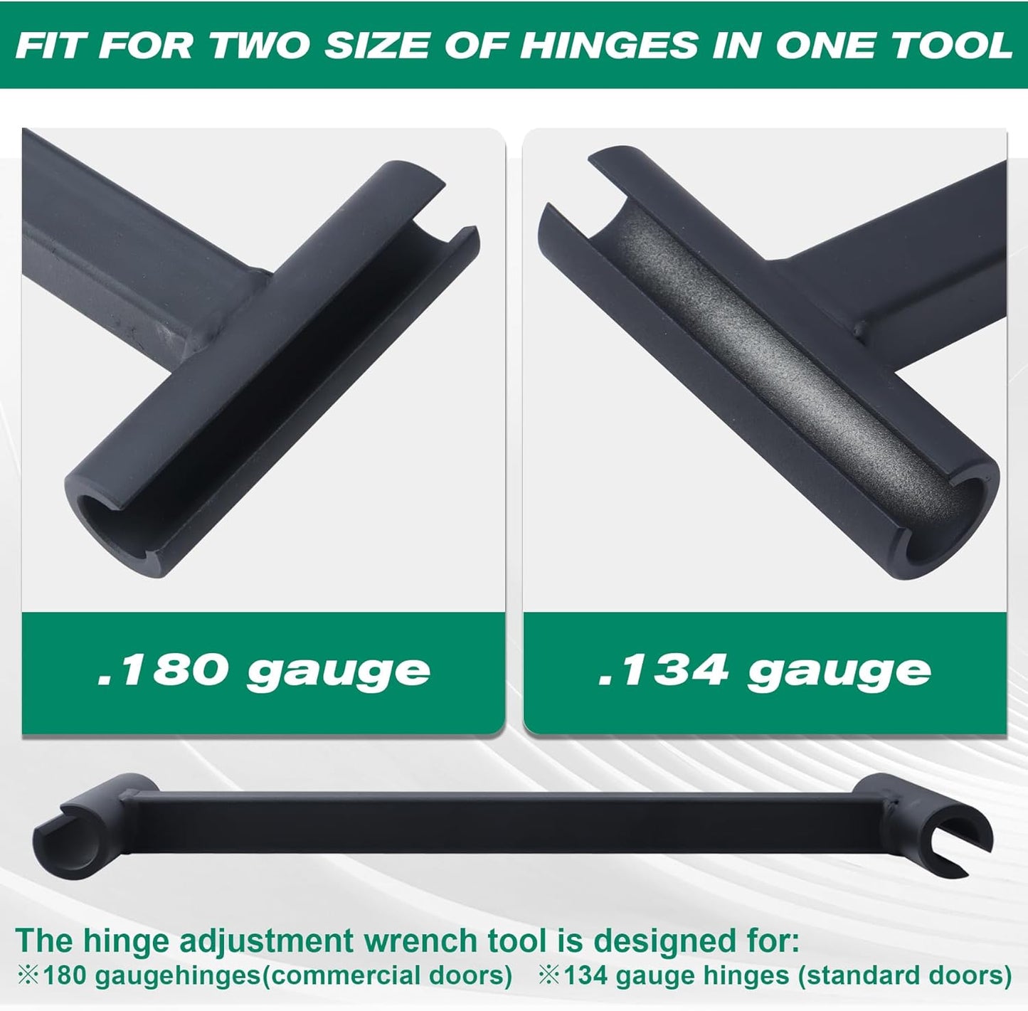 Commercial Door Hinge Adjustment Tool for Heavy Weight .134 and .180 Gauge Doors - Knuckle Bender Pin Fixer