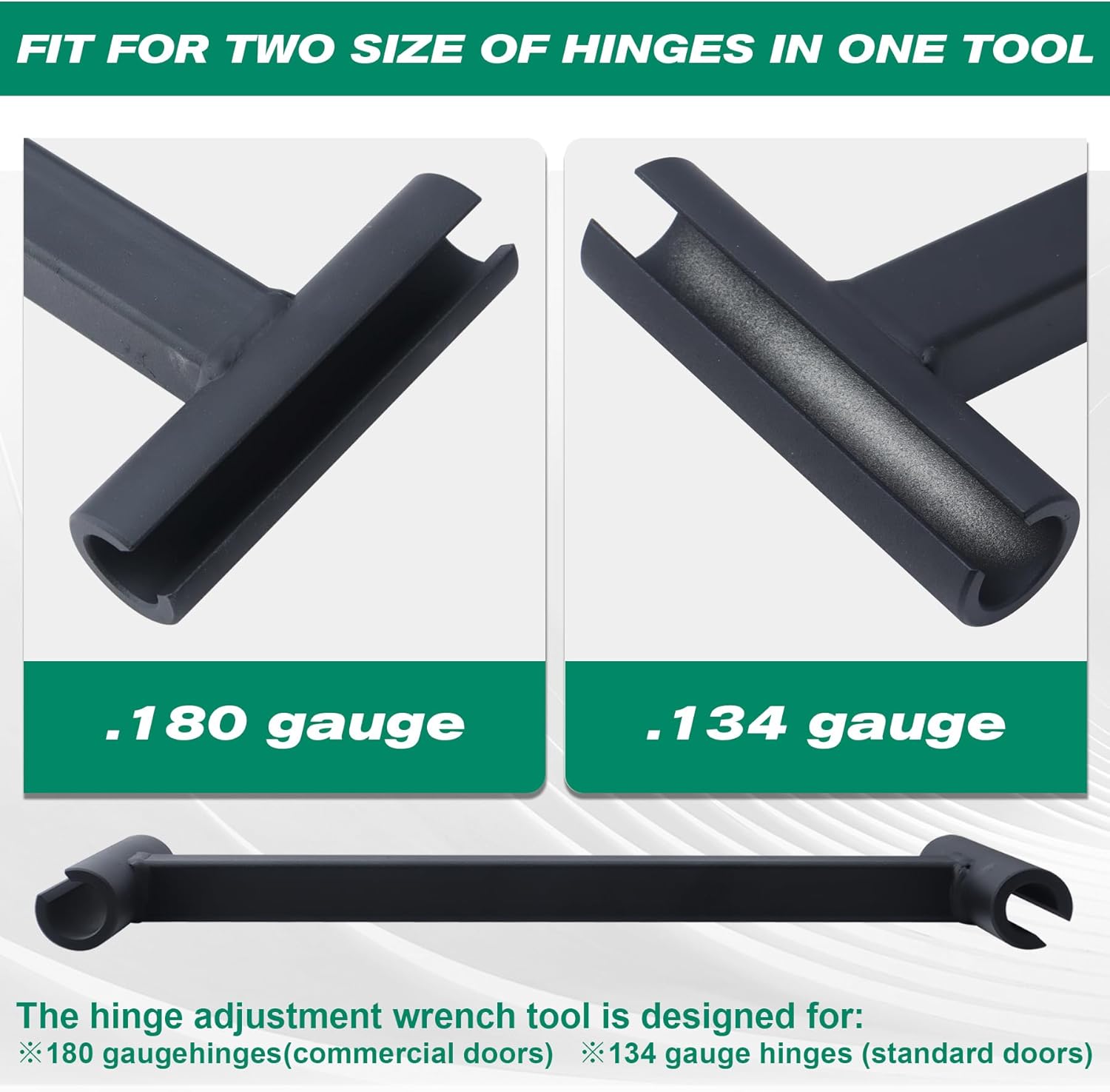 Commercial Door Hinge Adjustment Tool for Heavy Weight .134 and .180 Gauge Doors - Knuckle Bender Pin Fixer