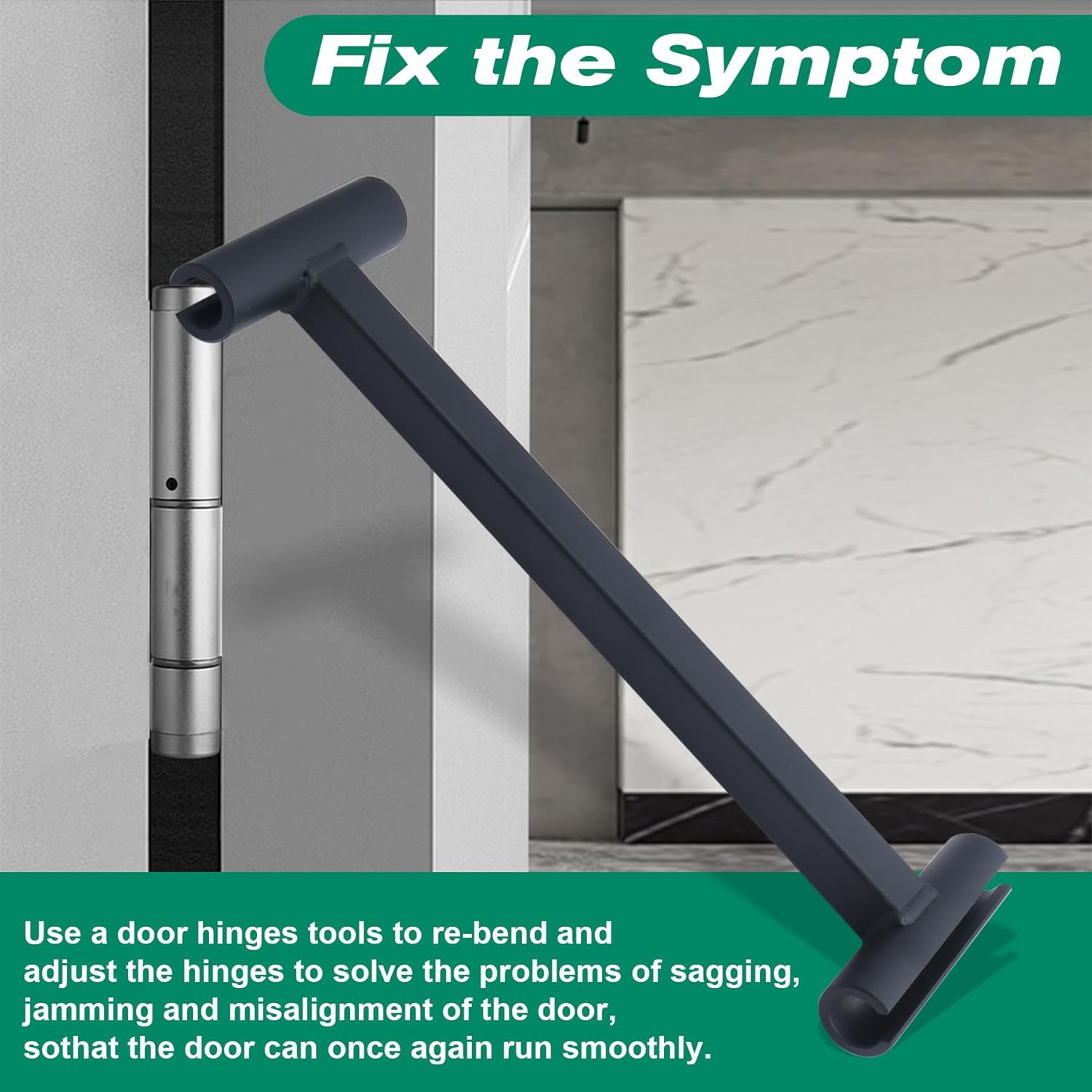 Commercial Door Hinge Adjustment Tool for Heavy Weight .134 and .180 Gauge Doors - Knuckle Bender Pin Fixer