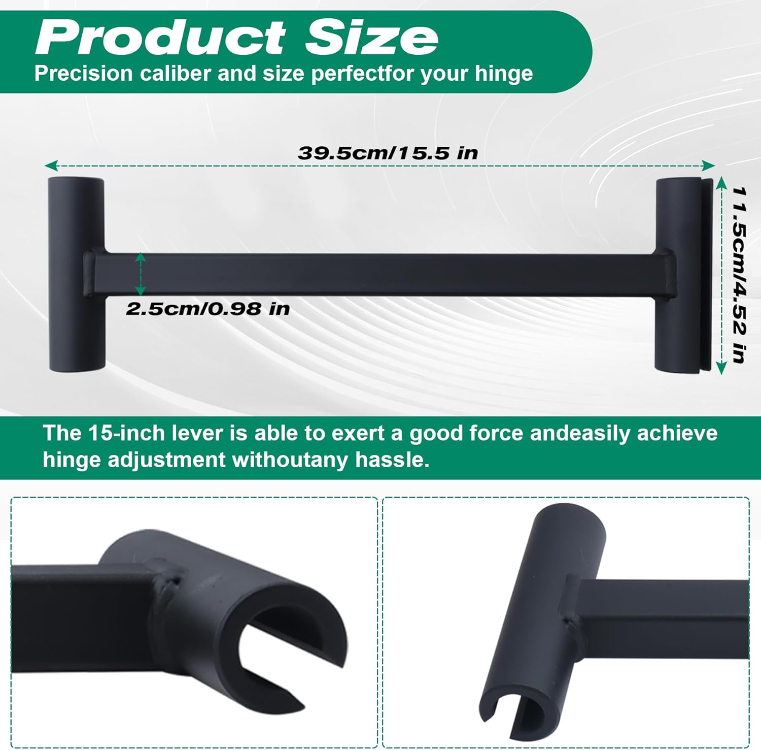 Commercial Door Hinge Adjustment Tool for Heavy Weight .134 and .180 Gauge Doors - Knuckle Bender Pin Fixer