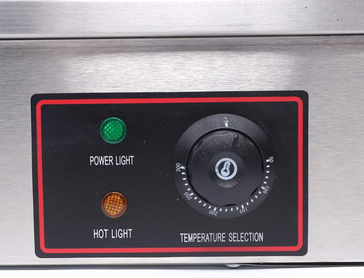 Commercial Electric Griddle 110V/60Hz, Non-Stick Teppanyaki Grill with Adjustable Temperature Control, Tabletop Flat Top Griddle - 21.26x15.75x8.66 In