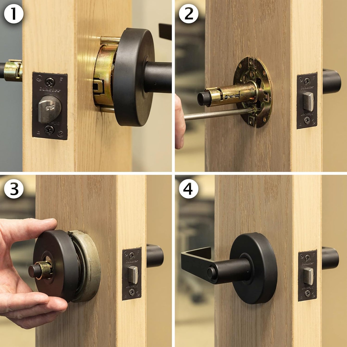 Commercial Grade 2 Heavy Duty Lever Style Privacy Door Handle, Oil Rubbed Bronze Finish by Master Lock