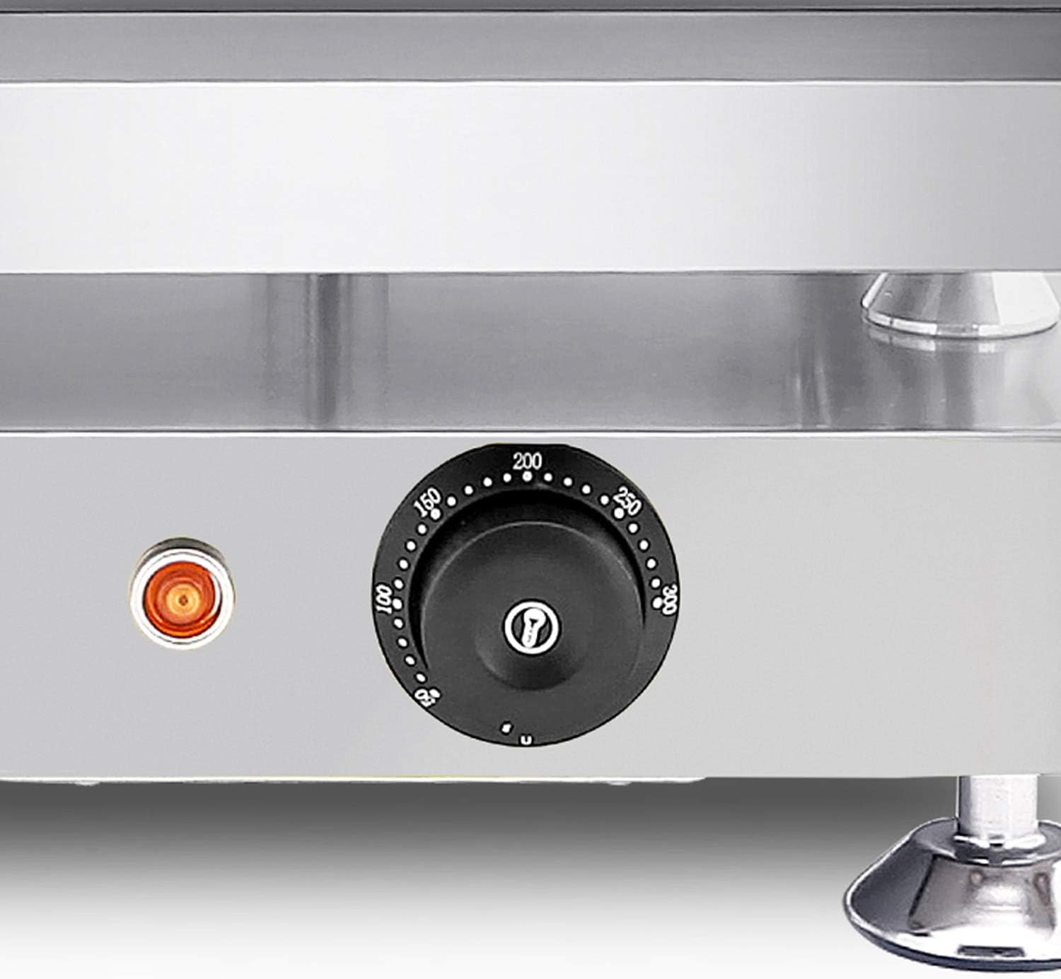 Commercial Grade ALDKitchen Flat Top Griddle Teppanyaki Grill with Adjustable Thermostat Options for Professional Use - 110V Large Size