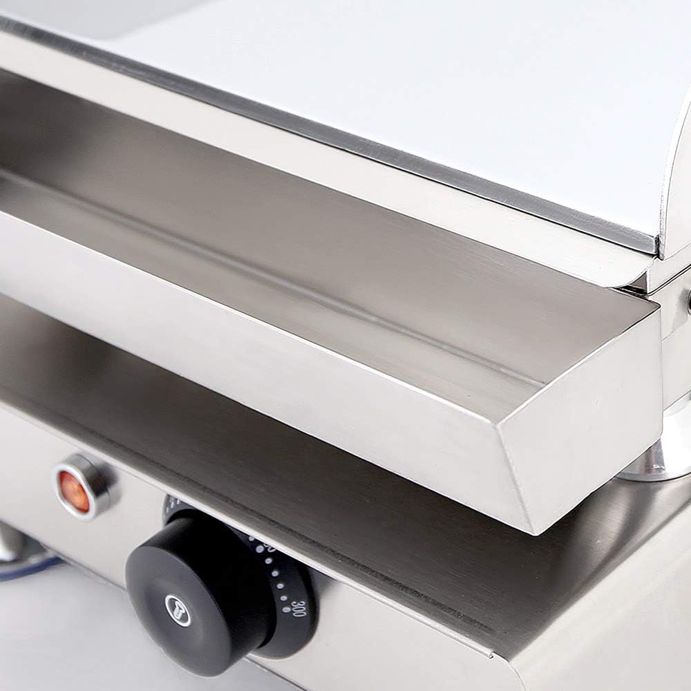 Commercial Grade ALDKitchen Flat Top Griddle Teppanyaki Grill with Adjustable Thermostat Options for Professional Use - 110V Large Size