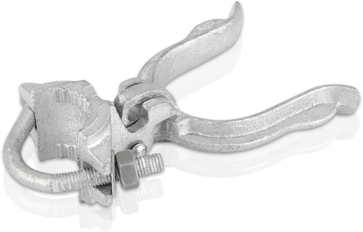 Commercial Grade Chain Link Fence Gate Fork Latch - Heavy Duty Galvanized Latch with Padlock Hole - 1-3/8" x 1-7/8" Size