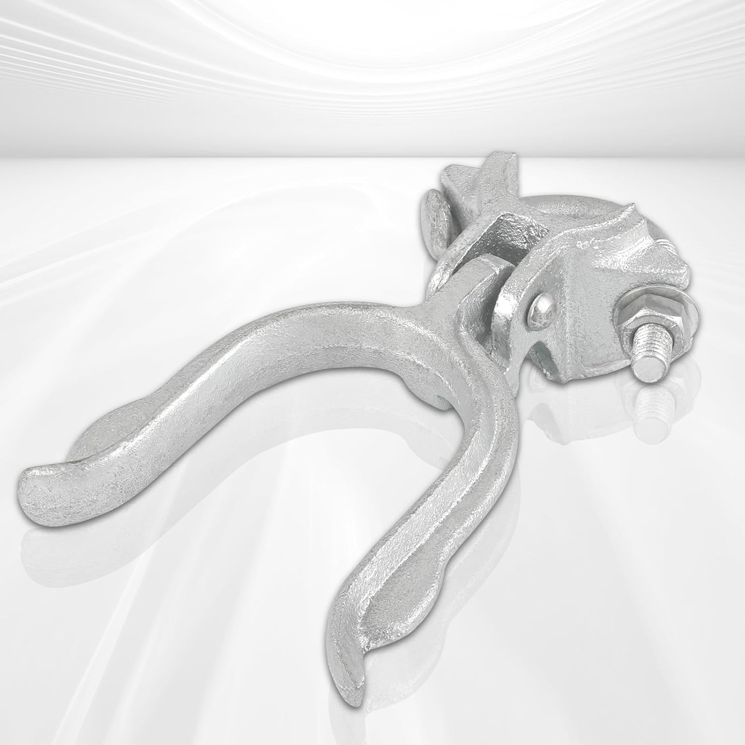 Commercial Grade Chain Link Fence Gate Fork Latch - Heavy Duty Galvanized Latch with Padlock Hole - 1-3/8" x 1-7/8" Size