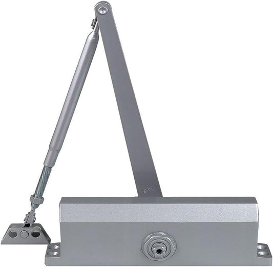Commercial Grade Door Closer with Size 3 Spring in Sprayed Aluminum by Dynasty Hardware - WildKart