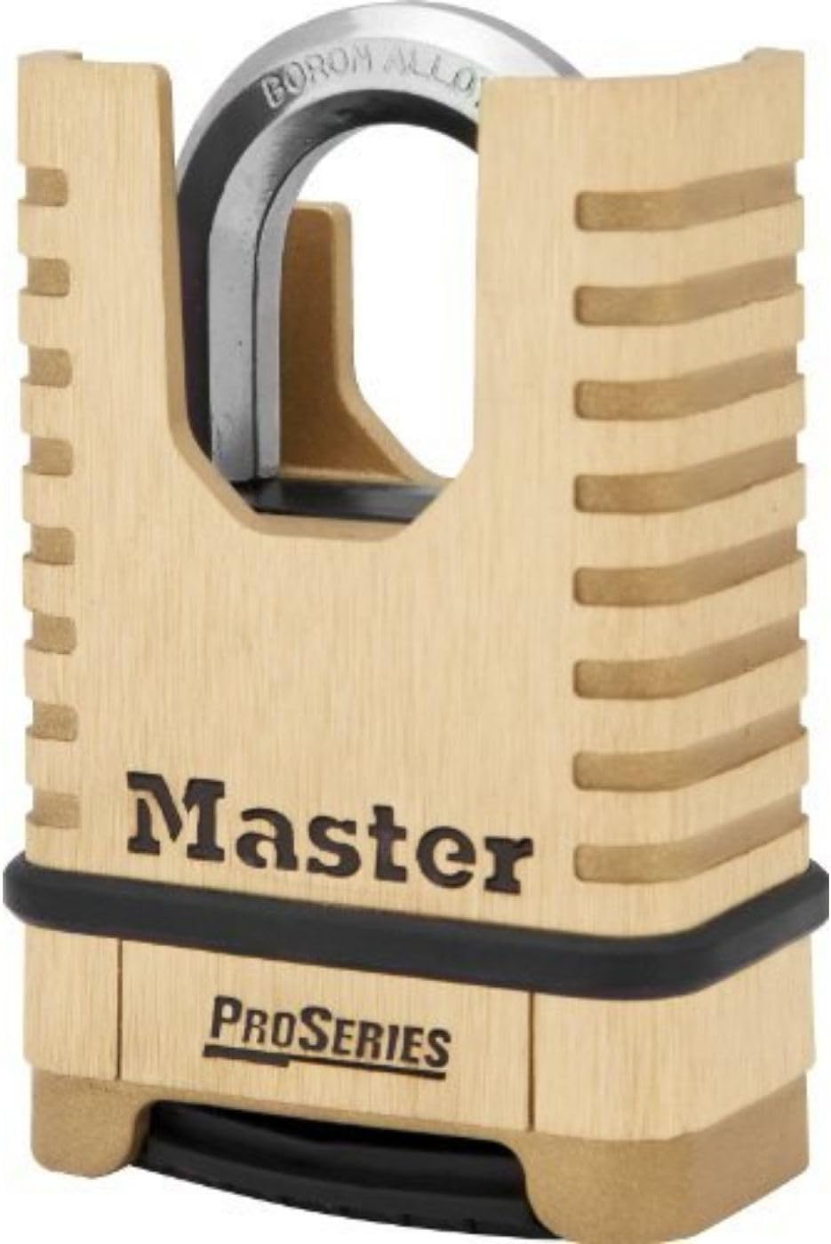 Commercial Grade Master Lock ProSeries Brass Padlock with Set Your Own Combination Code - 2-1/4 inches Wide, Ideal for Tools, Fences, and Gates - WildKart