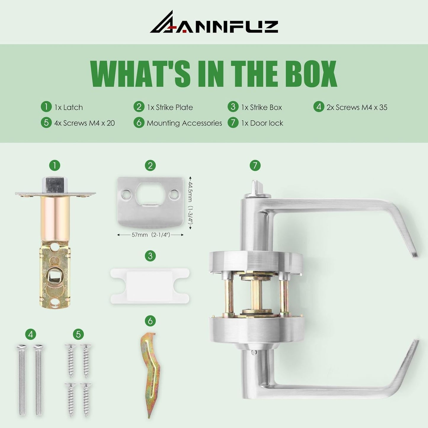 Commercial Grade Privacy Door Handle Lock with In-Use/Vacant Indicator, ANSI Grade 2, Satin Nickel Bathroom Lever Lock - Ideal for Public Restrooms