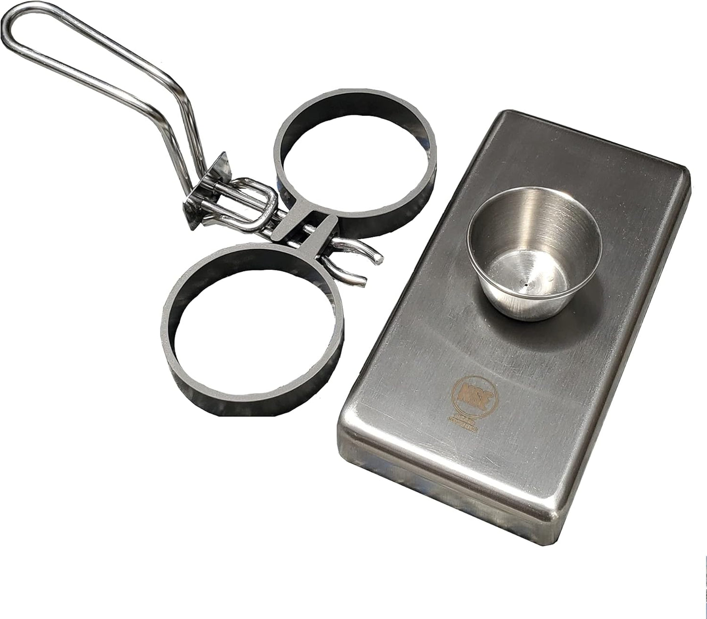 Commercial-Grade Stainless Steel Egg Rings for Even Cooking - Heat-Resistant Handle, Ideal for Frying Eggs - Durable, Trusted by Chefs (2 Ring Set)