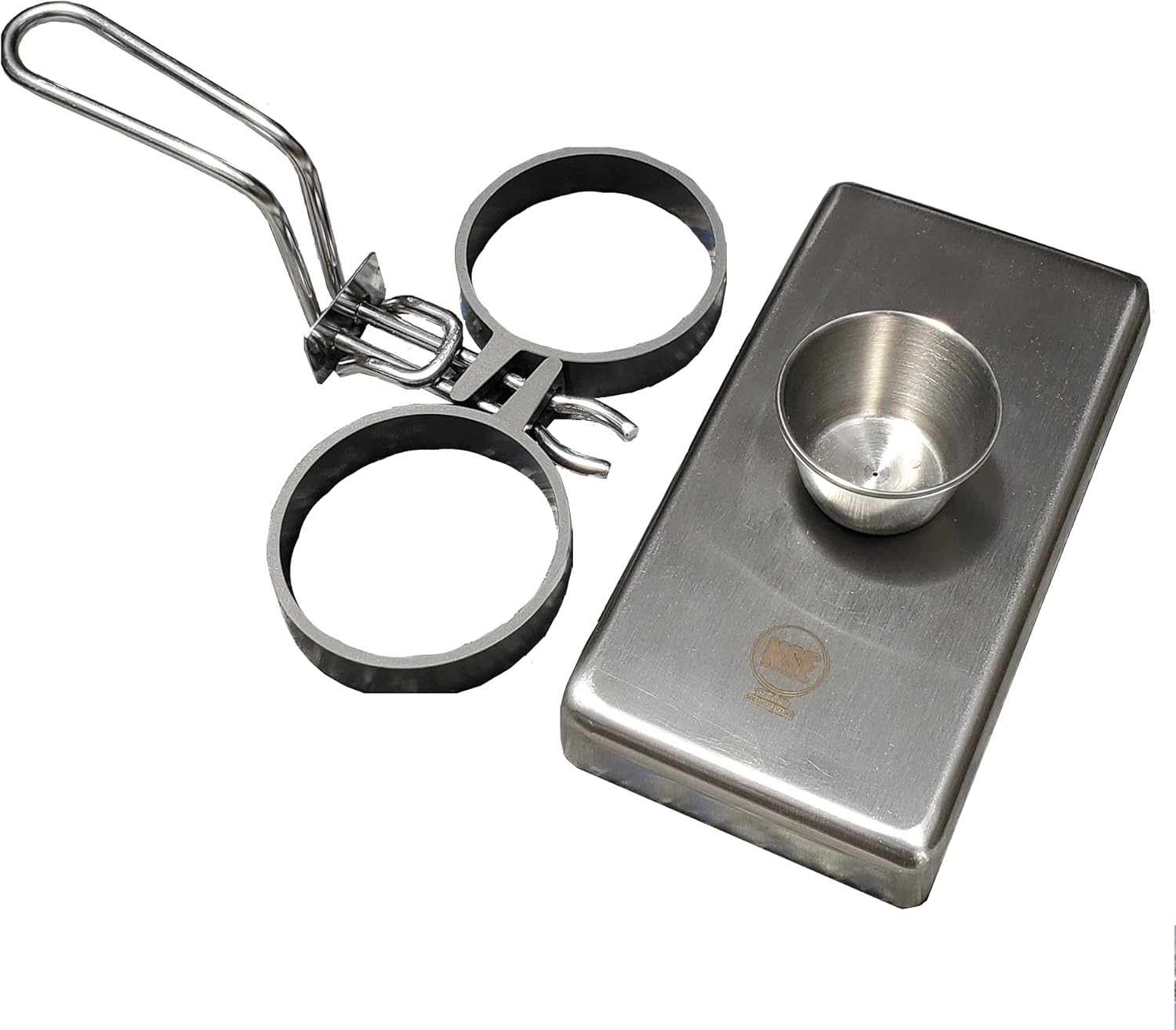 Commercial-Grade Stainless Steel Egg Rings for Even Cooking - Heat-Resistant Handle, Ideal for Frying Eggs - Durable, Trusted by Chefs (2 Ring Set)