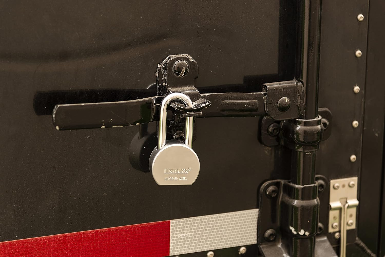 Commercial Solid Steel Keyed Padlock by BRINKS - 64 mm, Boron Steel Shackle, Durable Solid Steel Body - WildKart