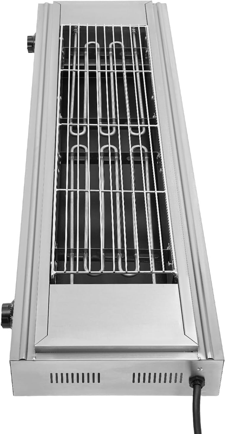 Commercial Stainless Steel Electric Kebab Grill Cooker with Thermostatic Control