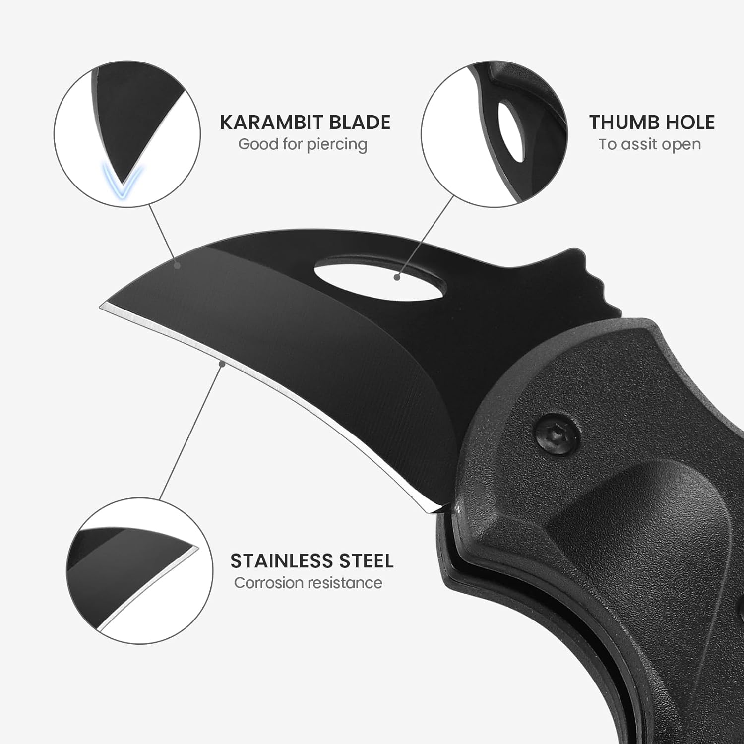 Compact Self Defense Keychain Pocket Knife for Men - Mini Folding EDC Gadgets with 1.34" Blade - Perfect Christmas Stocking Stuffers Gift for Him