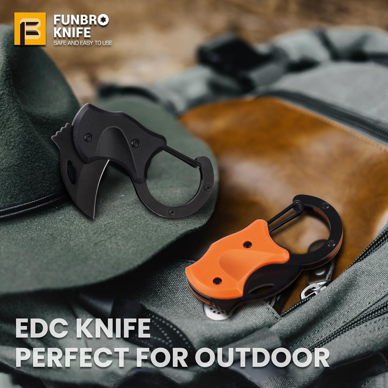 Compact Self Defense Keychain Pocket Knife for Men - Mini Folding EDC Gadgets with 1.34" Blade - Perfect Christmas Stocking Stuffers Gift for Him