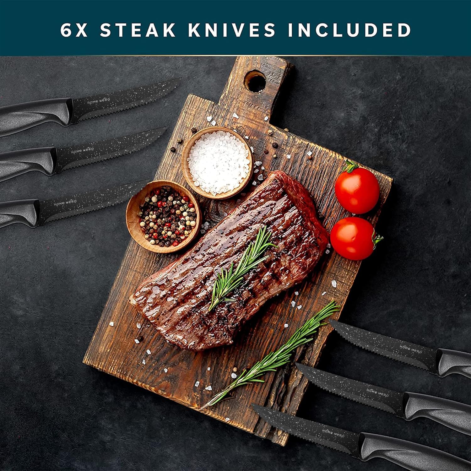 Complete Kitchen Bundle: 23 Pc Cookware Set + 20 Pc Knife Set for Home Chefs