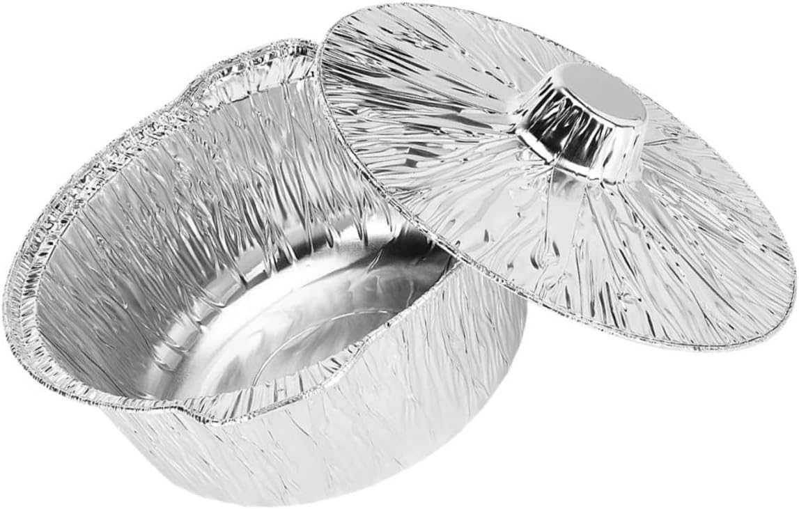 Convenient BBQ Aluminum Foil Pans with Lid, Rabbit Wine Opener, and Food Storage Pot - Ideal for Barbecue & Food Storage