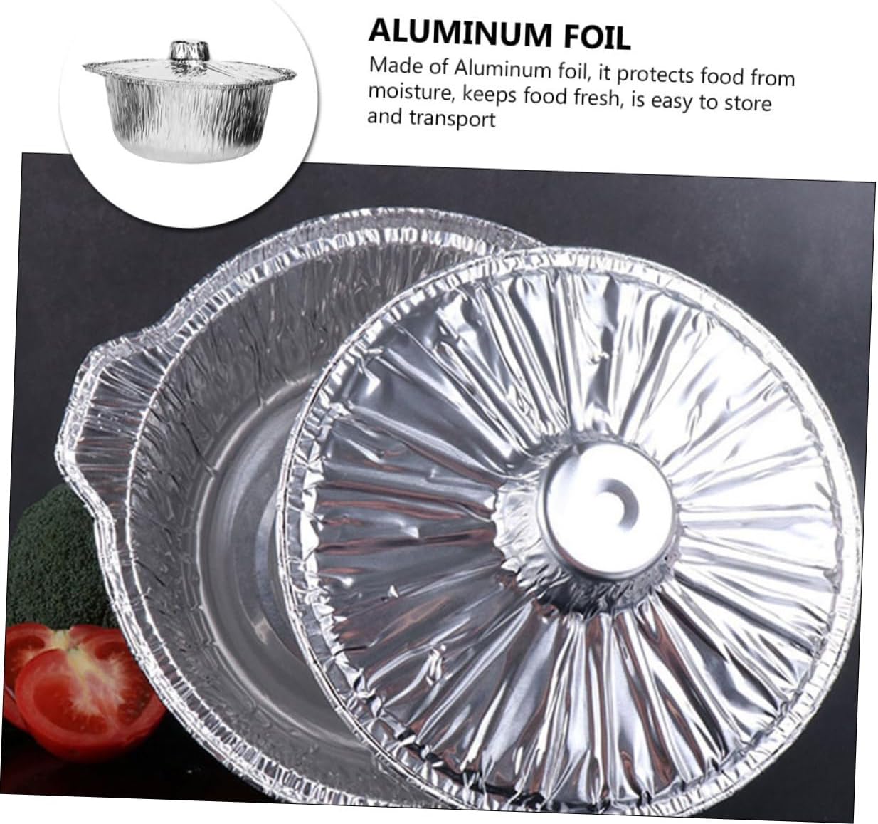 Convenient BBQ Aluminum Foil Pans with Lid, Rabbit Wine Opener, and Food Storage Pot - Ideal for Barbecue & Food Storage