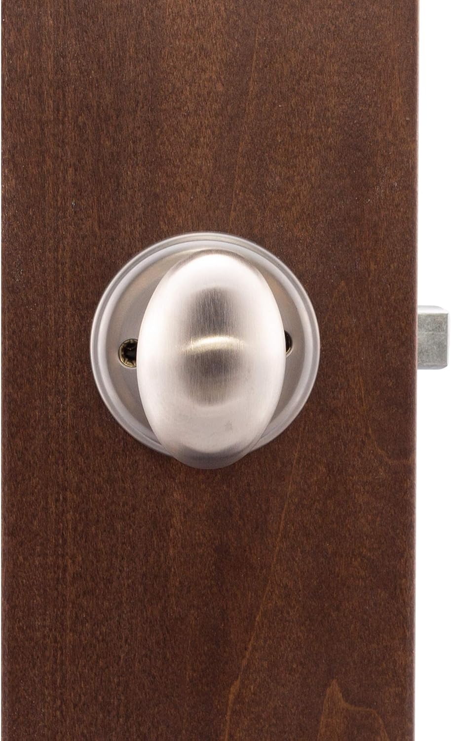 Copper Creek EK2030SS Egg Door Knob, Privacy Function, 1 Pack - Satin Stainless Finish