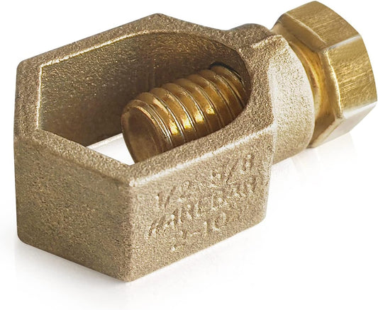 Copper Ground Rod Clamp for 1/2”-5/8” Grounding Rods - GOUNENGNAIL CP58 (1/2''-5/8'')