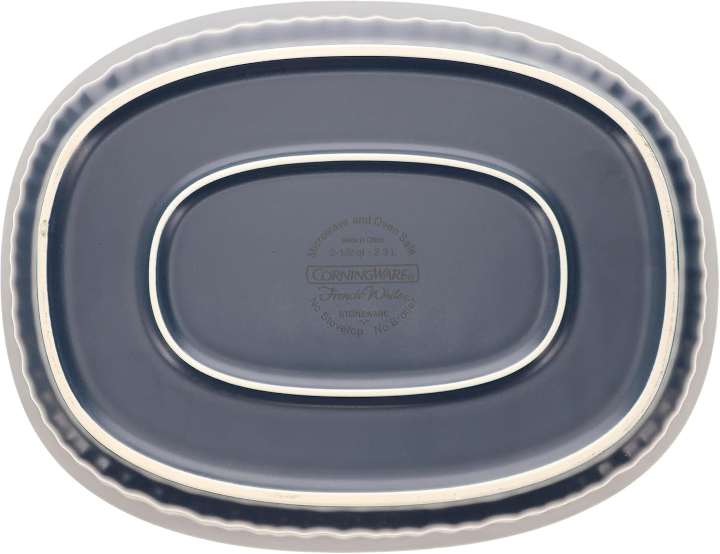 CorningWare Navy Blue Baking Dish with Lid - 2.5qt French Colors Casserole
