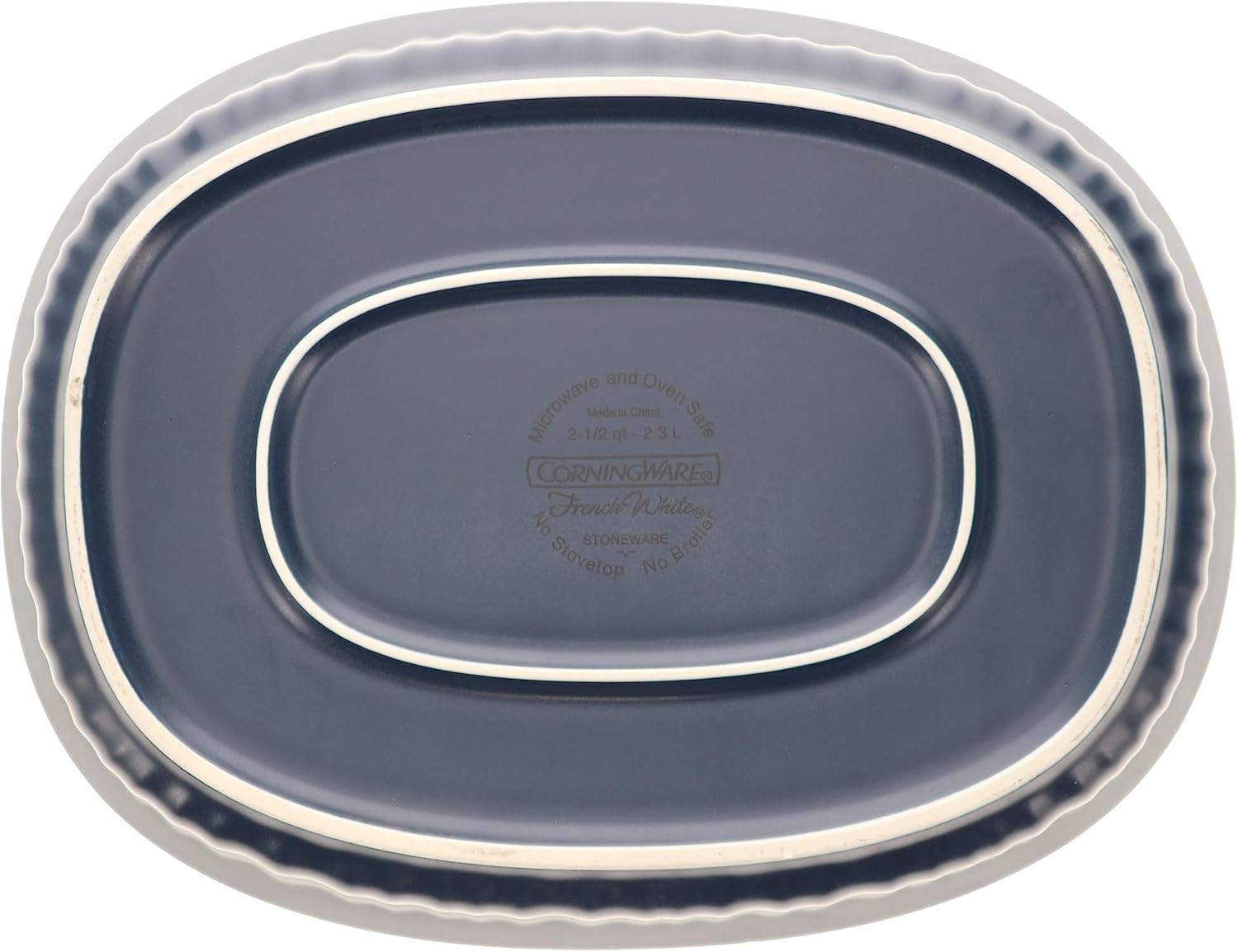CorningWare Navy Blue Baking Dish with Lid - 2.5qt French Colors Casserole