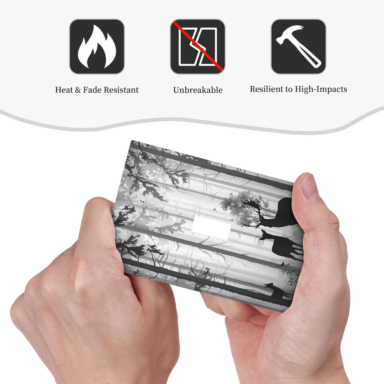 Country Deer Hunting Rustic Woodland Light Switch Cover - Single Toggle Outlet Cover Decor for Wall Art Decor - Misty Forest Design - 1 Gang Wall Plate