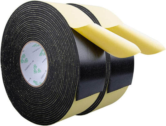 Craft Foam Insulation Tape for Doors, Windows, Plumbing, HVAC, Pipes, AC - 66 Ft x 1/8" x 2.8" - Adhesive Seal Foam Tape