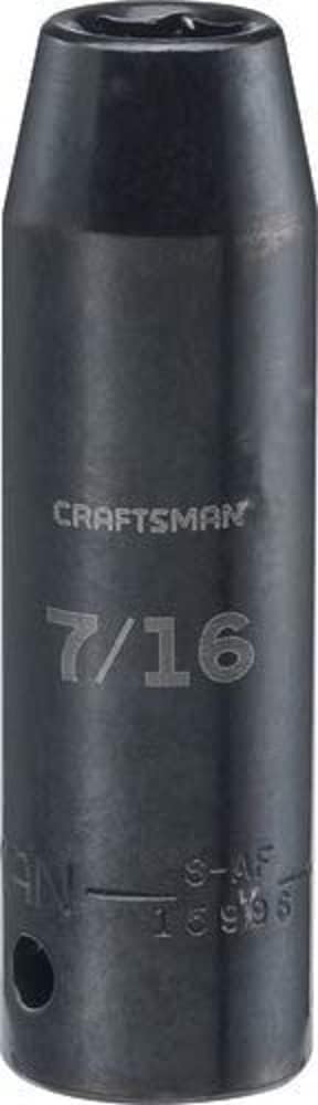CRAFTSMAN 1/2-Inch Drive SAE Deep Impact Socket 7/16-Inch CMMT15996