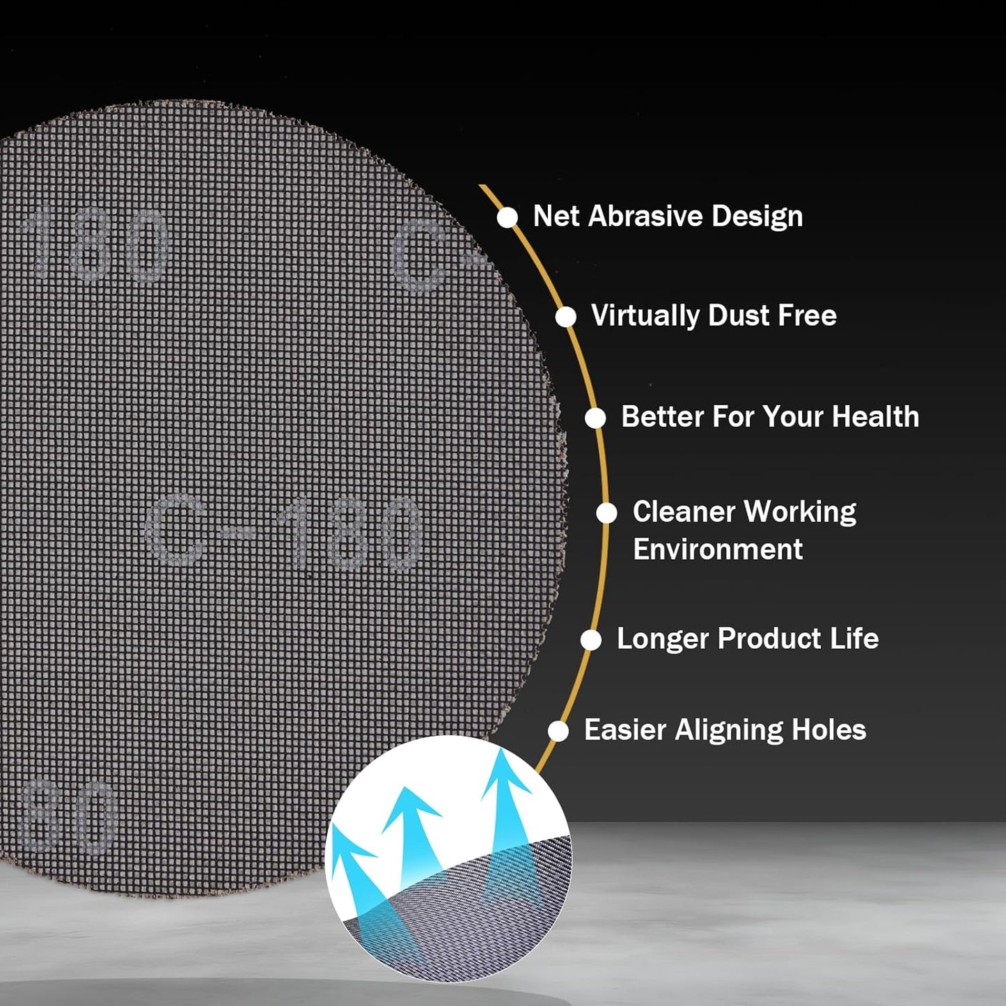 CUBEWAY 780W Popcorn Ceiling Removal Tool with Vacuum Attachment, LED Light, 7 Variable Speeds, Auto Dust Absorption, 27pcs Sanding Discs