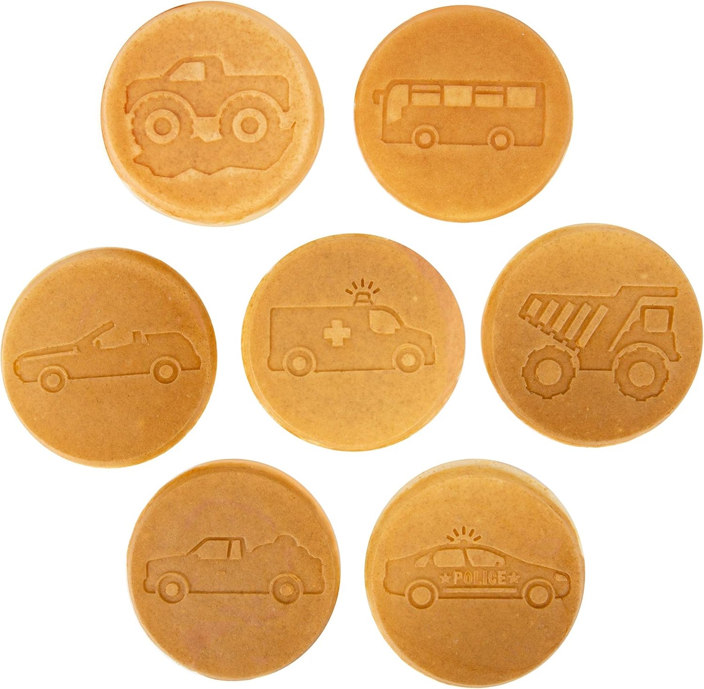 CucinaPro Car & Truck Mini Pancake Pan - Create 7 Fun Flapjack Vehicles, Nonstick Griddle for Easy Breakfasts & Gifts