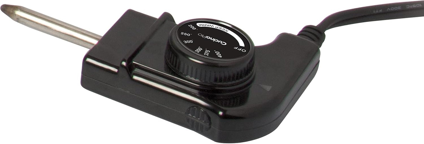 CucinaPro Electric Skillet - 12" Stainless Steel Frying Pan with Glass Lid, Adjustable Temperature, Recipe Guide - Great Gift