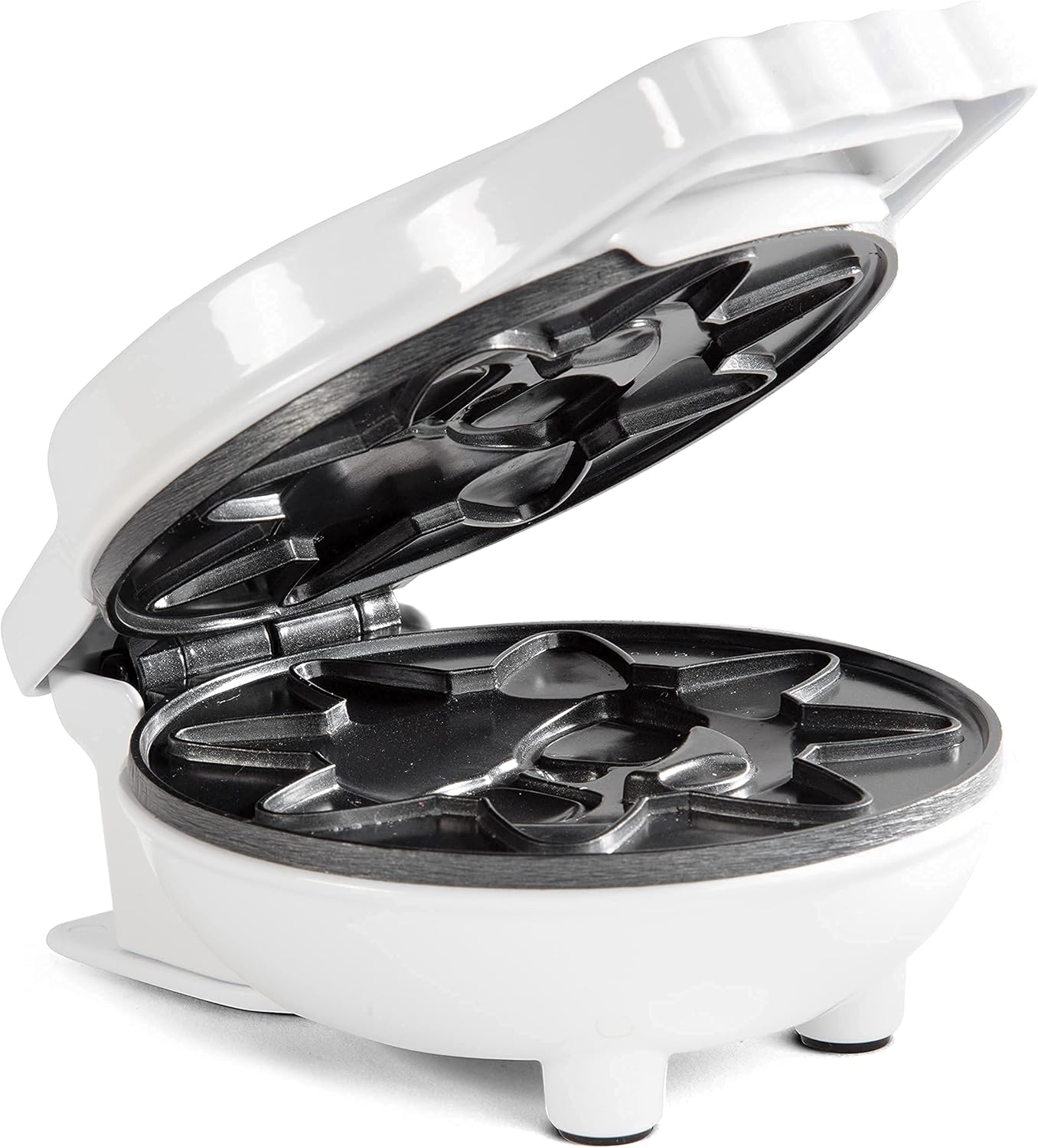 CucinaPro Rise & Shine Mini Sun Waffle Maker - Personal-Sized 4" Sunshine Smile Waffles for Kids and Adults - Cute Non-Stick Electric Waffler Iron - Ideal for Back to School Breakfasts or Fun Holiday Gifts