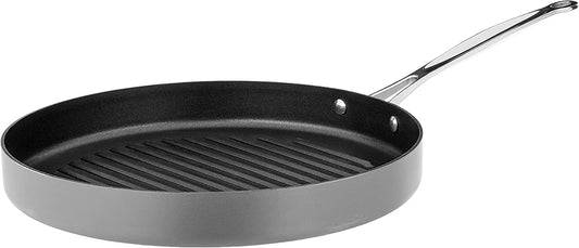Cuisinart 630-30 Chef's Classic 12-Inch Nonstick Hard-Anodized Round Grill Pan - Black