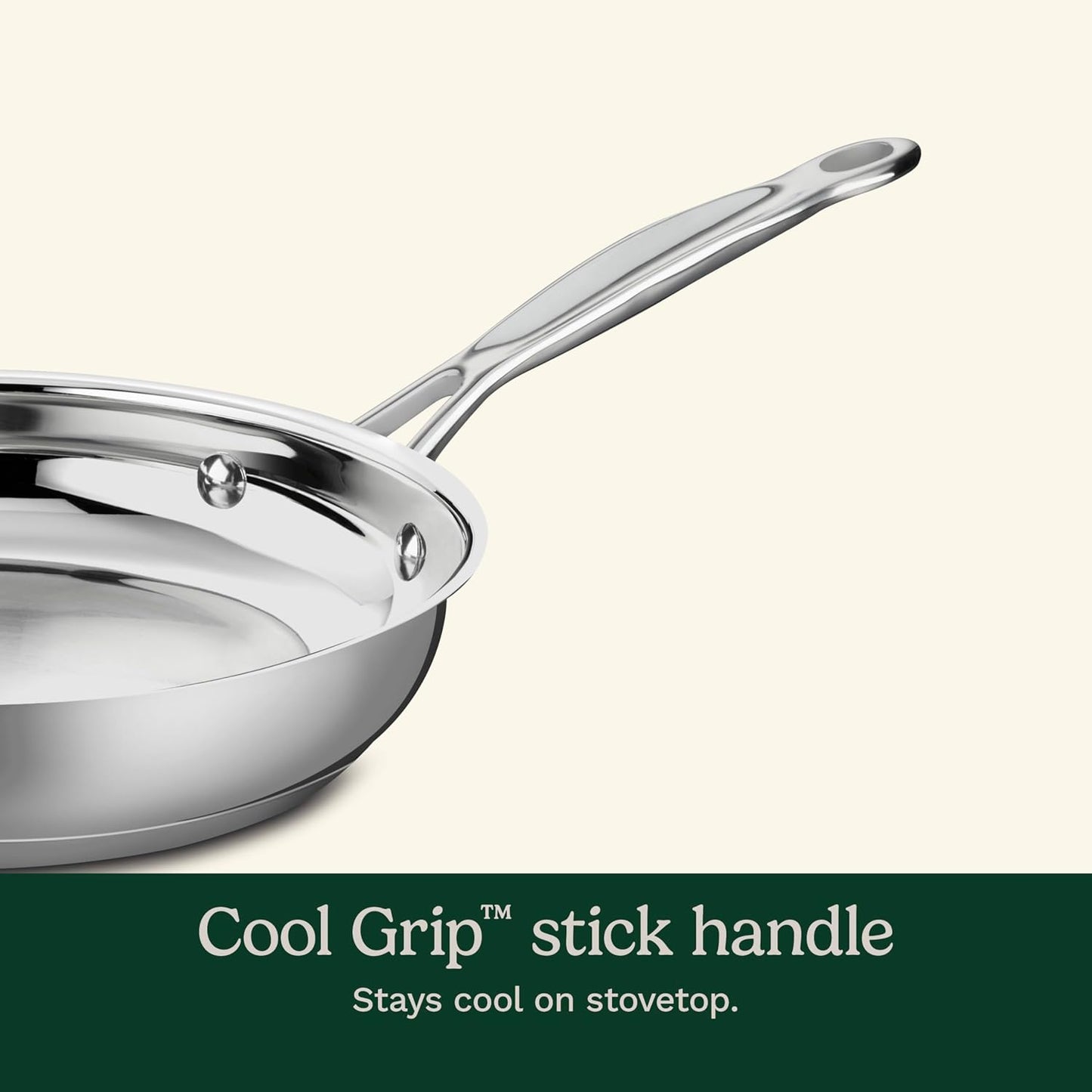 Cuisinart 722-20 Chef's Classic Stainless 8-Inch Open Skillet Cookware