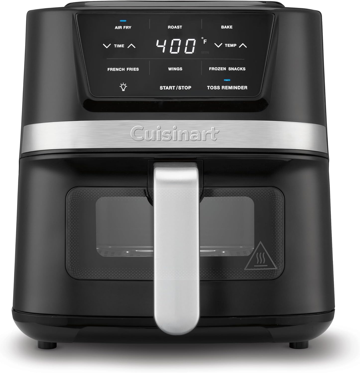 Cuisinart AIR-80 Air Fryer Oven with 2.6-Qt Basket, Black and Stainless Steel - 3 Presets for Roasting, Baking, and Air Frying - Easy to Clean and Quick Cooking