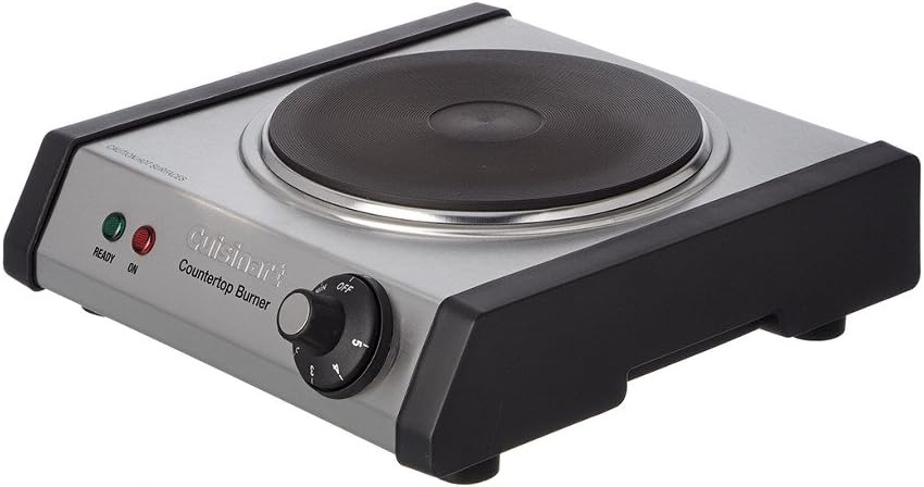 Cuisinart CB-30P1 Stainless Steel Cast-Iron Single Burner for Cooking