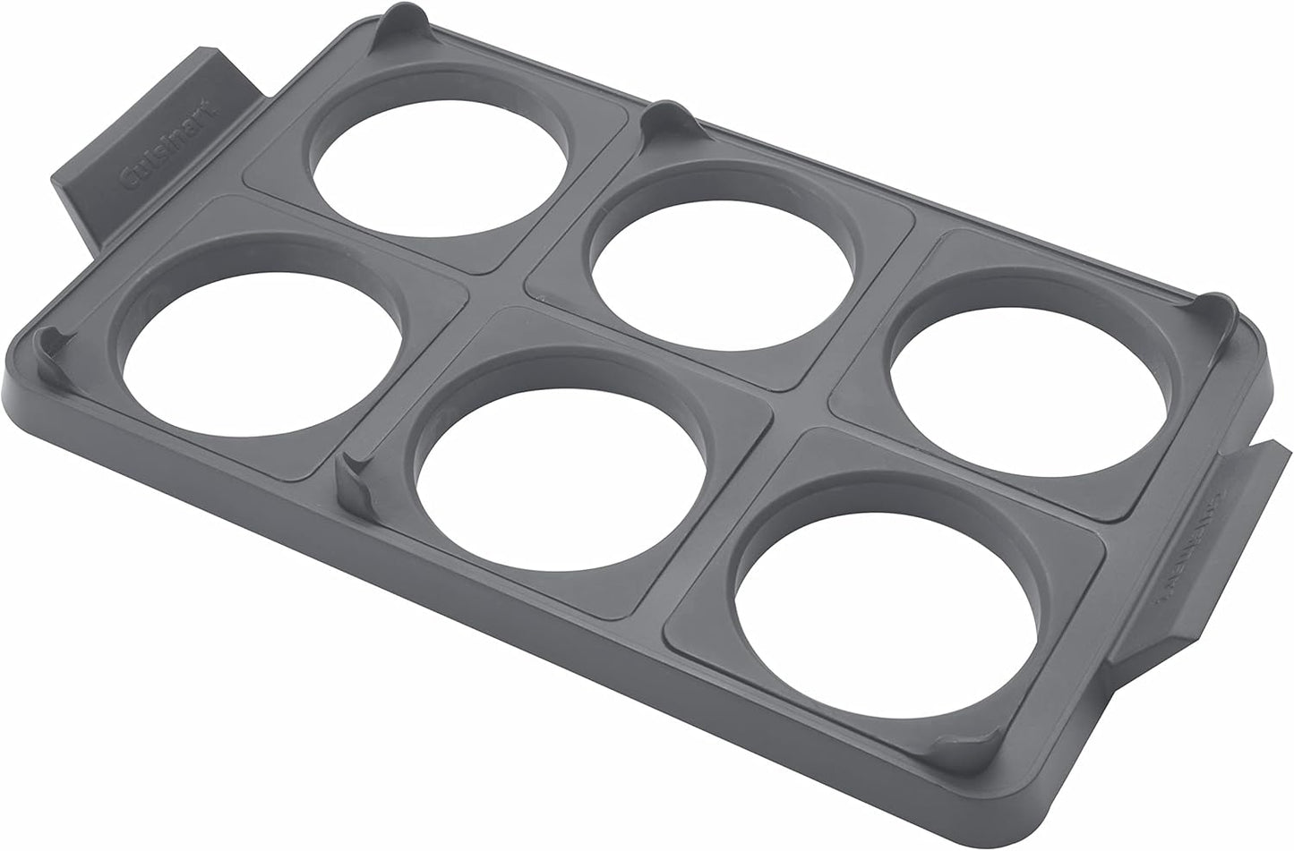 Cuisinart CGR-600 7-Piece Griddle Egg Ring Tray for Cooking Multiple Eggs at Once