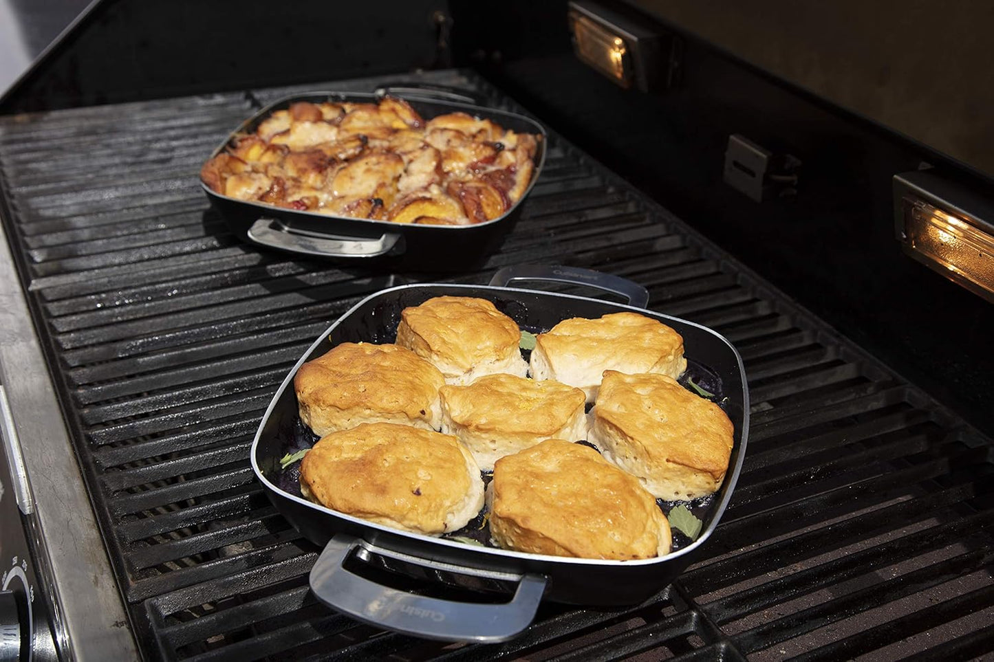 Cuisinart CGT-600 9x9 Inch Non-Stick Grill Pan Set - Cookware for Grilling