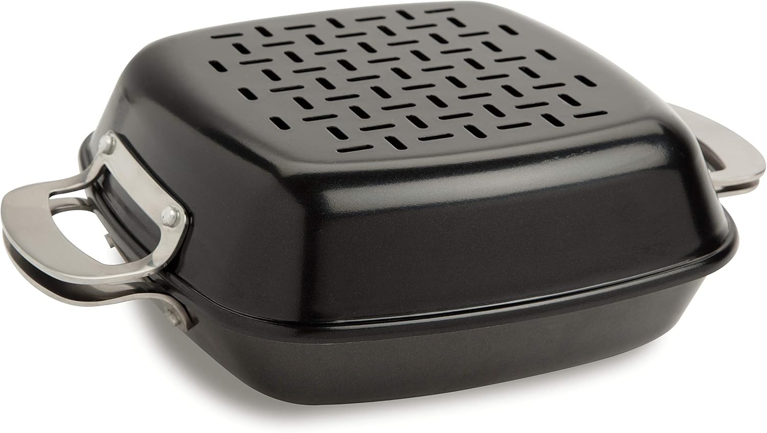 Cuisinart CGT-600 9x9 Inch Non-Stick Grill Pan Set - Cookware for Grilling