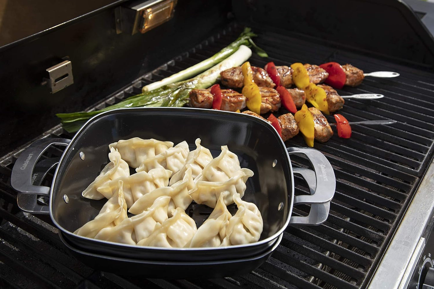 Cuisinart CGT-600 9x9 Inch Non-Stick Grill Pan Set - Cookware for Grilling