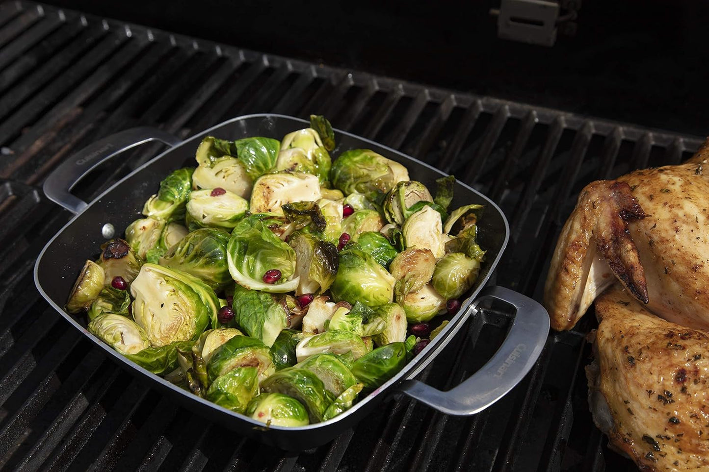 Cuisinart CGT-600 9x9 Inch Non-Stick Grill Pan Set - Cookware for Grilling